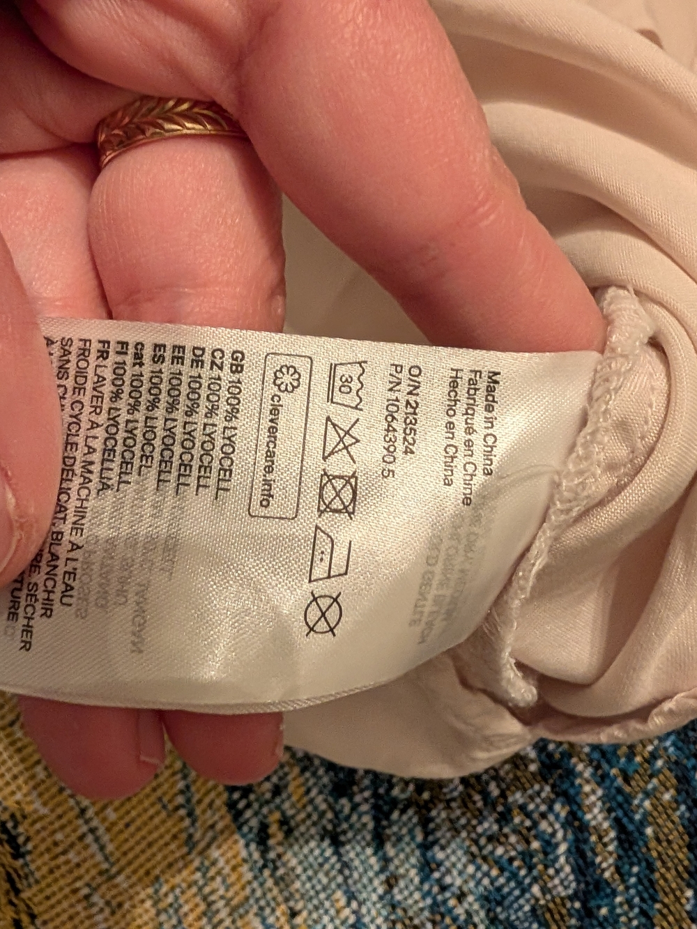 H&M Light Beige Button Up Tee - Picture 5 of 5